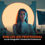 Panel De Iluminacion Profesional Multicolor Ajustable Rgb 3000W Con Tripode 2M