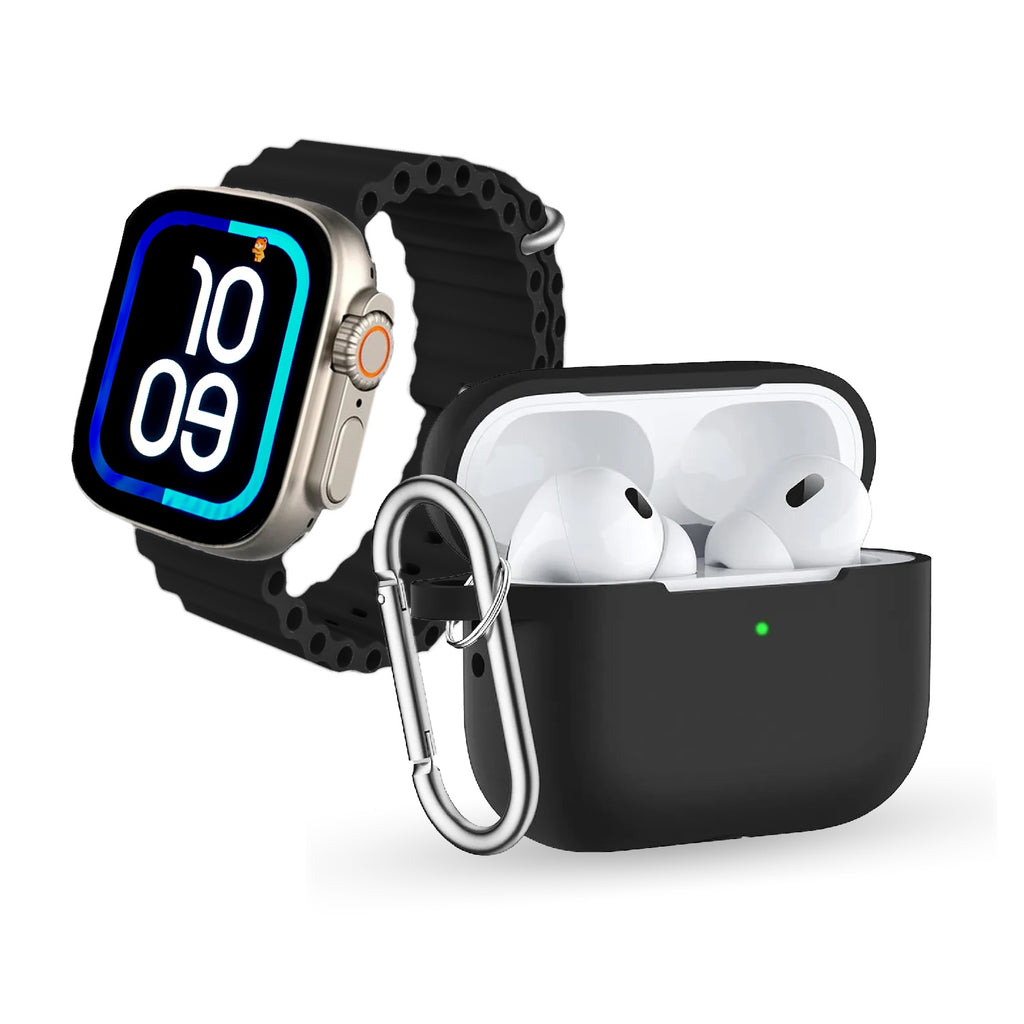 Smartwatch Serie 10 Ultra Hk Amoled Original Con Audifonos Pods 2 Alta Gama