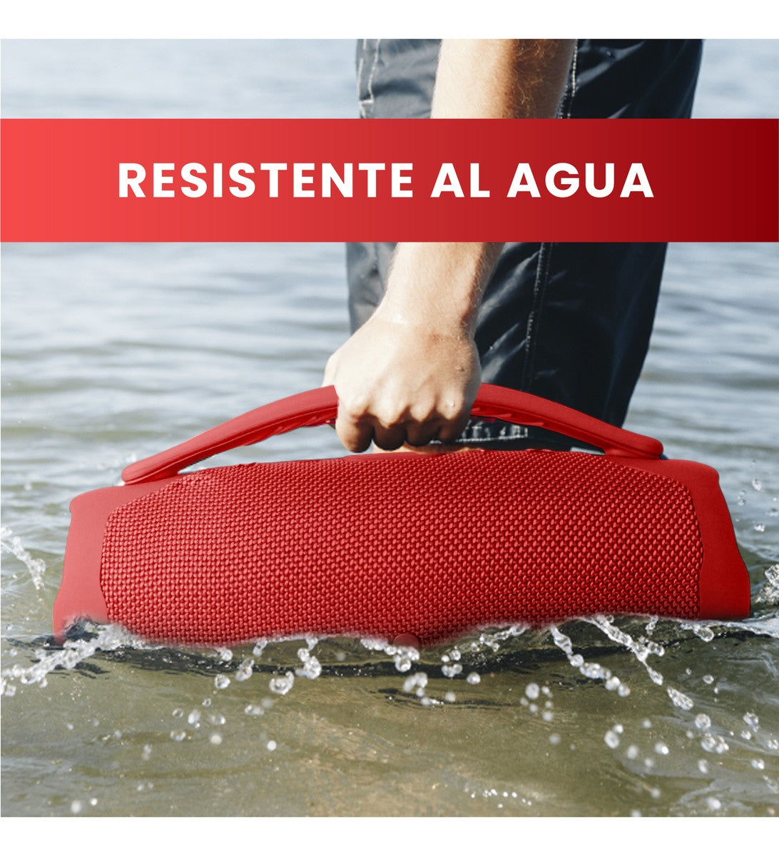 Mini Bocina Parlante Portatil Box Bluetooth Recargable Rgb Rojo Innovo Tech