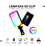 Luz Led Portatil Rgb Spot Mini Para Celular Y Laptop 96 Leds Iluminacion Regulable