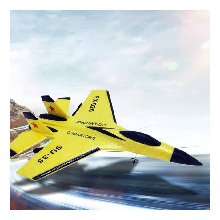 Avion Jet Control Remoto Recargable Volador Planea Juguete