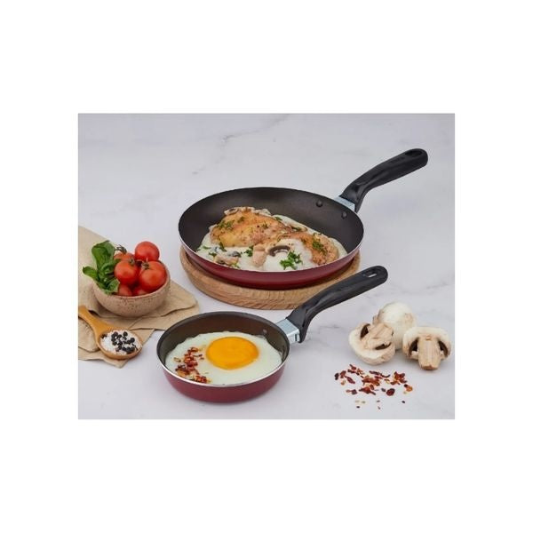 Set De Sartenes Imusa Colors 12Cm Y 20Cm Antiadherentes Rojos