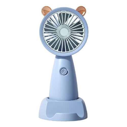 Mini Ventilador Portatil Recargable Con Base Para Celular
