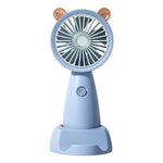 Mini Ventilador Portatil Recargable Con Base Para Celular