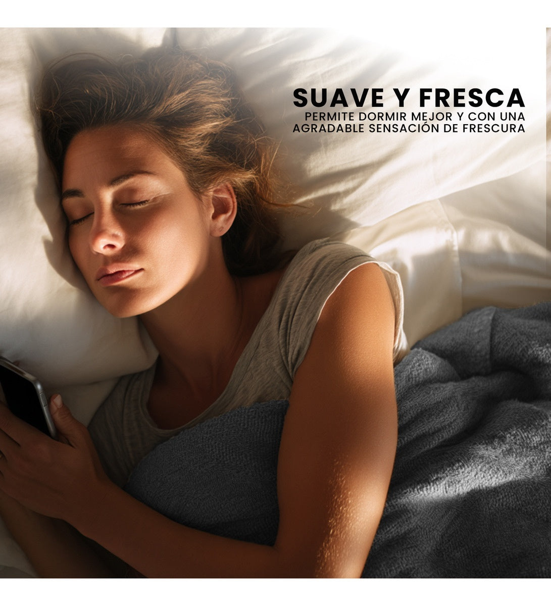 Cubrelecho Ovejero Queen Suave Caliente Reversible 2 Fundas Premium Innovo Gris Oscuro