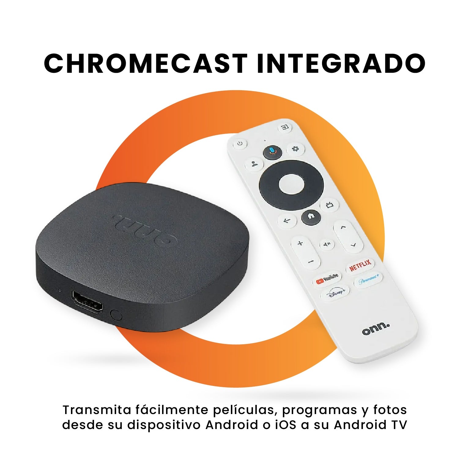 Watch Onn 4K Android Tv Con Magic Tv Instalado Streaming Ultra Hd + Canales Premium Control Por Voz Y Chromecast