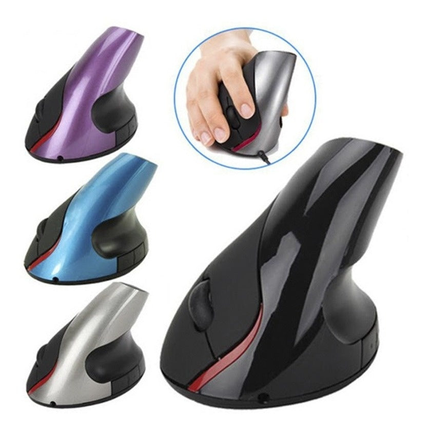 Mouse Vertical Ergonomico Cable Usb 5 Botones Optico Comodo