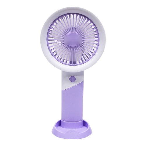 Mini Ventilador Recargable Soporte De Celular 3 Velocidades