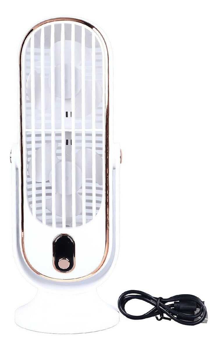 Ventilador De Mesa Escritorio Digital 5 Velocidades Silencioso Elegante Innovo Recargable