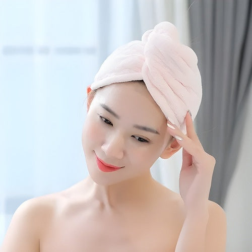 Toalla Turbante Para Pelo Microfibra Secado Cabello