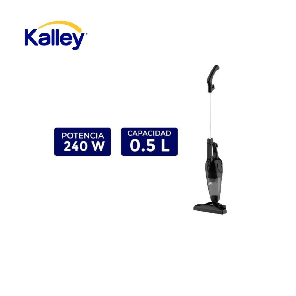 Aspiradora Vertical Kalley 2 En 1 240W Sin Bolsa Hogar Potente Y Compacta